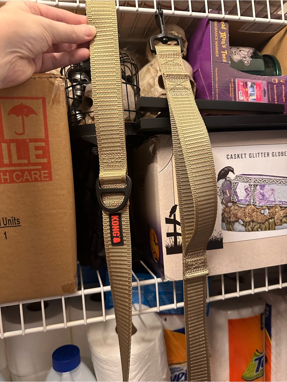 Kong Tactical Traffic Leash in Khaki Tan